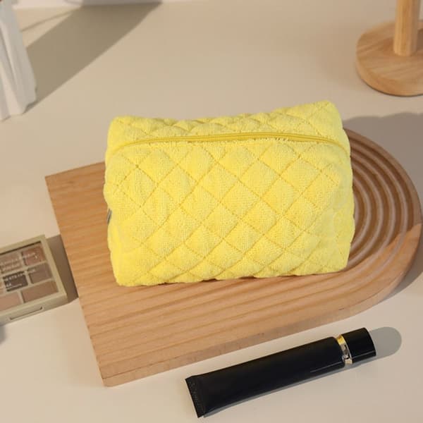 Bomull Case Kosmetikväska GUL Yellow