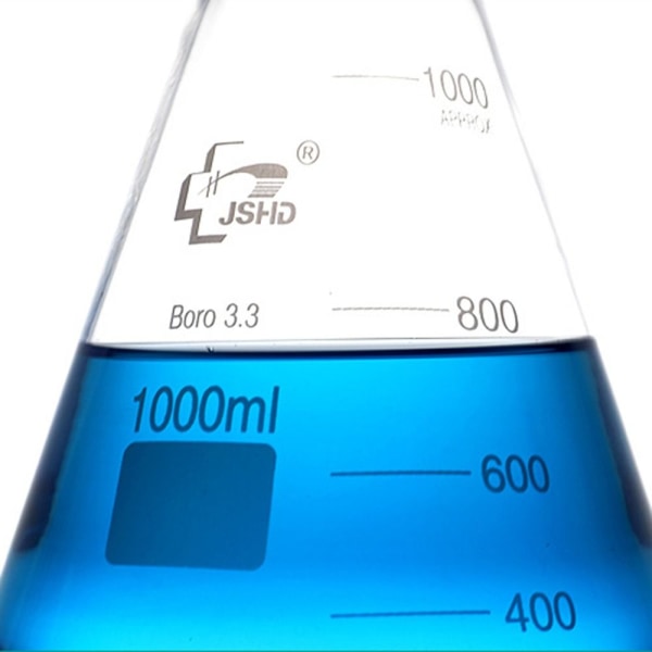 Glas Erlenmeyer kolv tung vägg kolv Borosilikat glas kolv