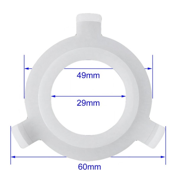 Lampeskjermring Lampeskjerm Reduseringsringer Pæreholder 50Pcs