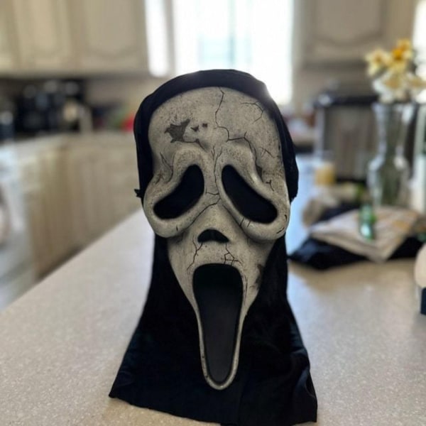 Skräck Scream Face Ghost House Mask Cosplay Skrämmande Killer Evil Demon EVA Masks