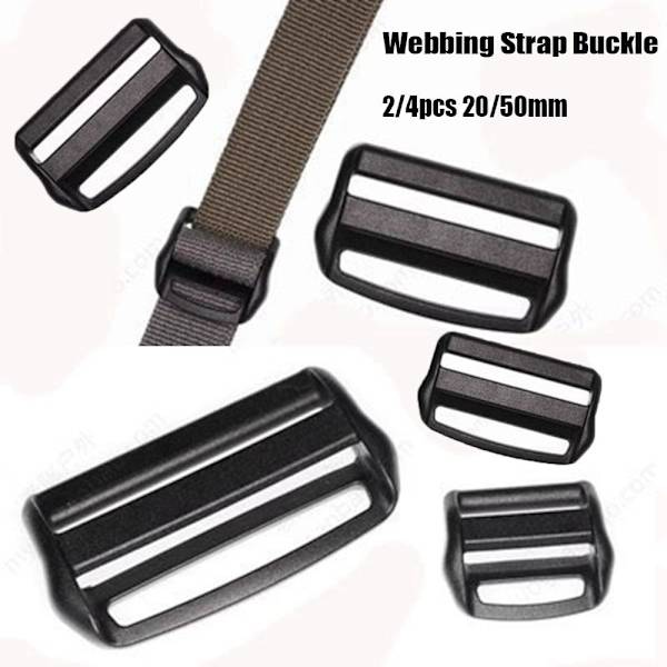 2/4 st Webbing Strap Spänne Slider Fästelement 20MM 20mm
