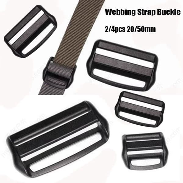 2/4 stk Webbing stropp Spenne Glidefeste 50MM 50mm