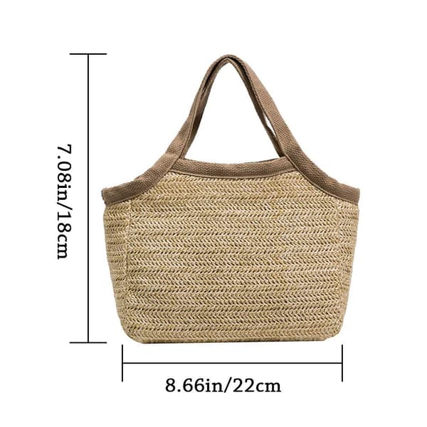Casual Summer Beach Väskor Handväskor BEIGE beige