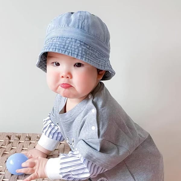 Bucket Hat Sun Cap MÖRKBLÅ M Dark blue M