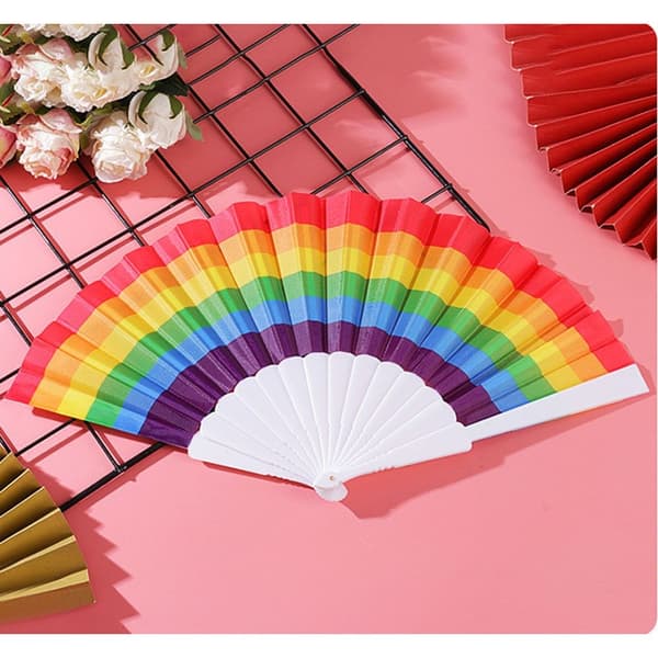 Rainbow Fans Rainbow Hand Fan A A A