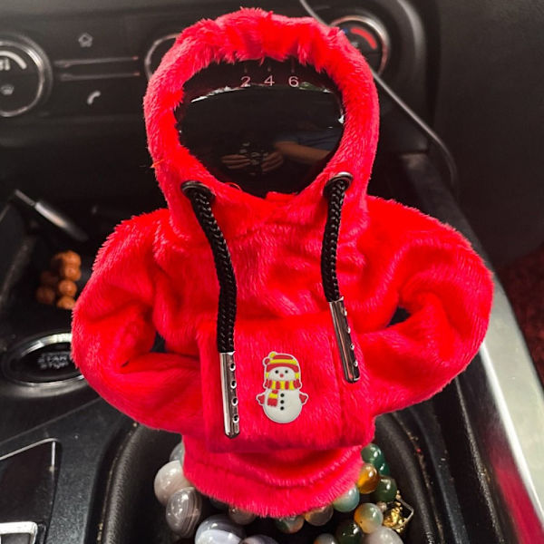 Christmas Gear Shift Knop Hættetrøje Knop Hættetrøje Sweatshirt RØD 4 4 red 4-4
