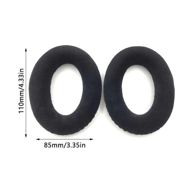 1 par ørepuder ørepude SORT PROTEIN LÆDER PROTEIN LÆDER Black Protein Leather-Protein Leather