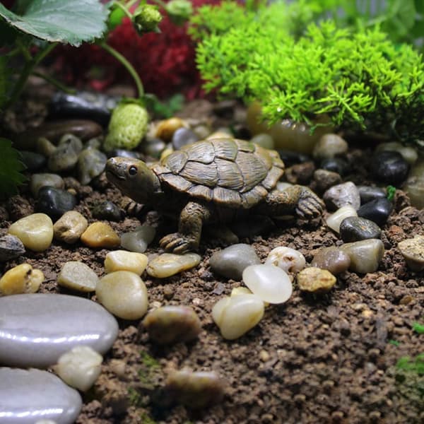 2st sköldpadda Resin Craft Simulation Mini Turtle Tortoise 2pcs