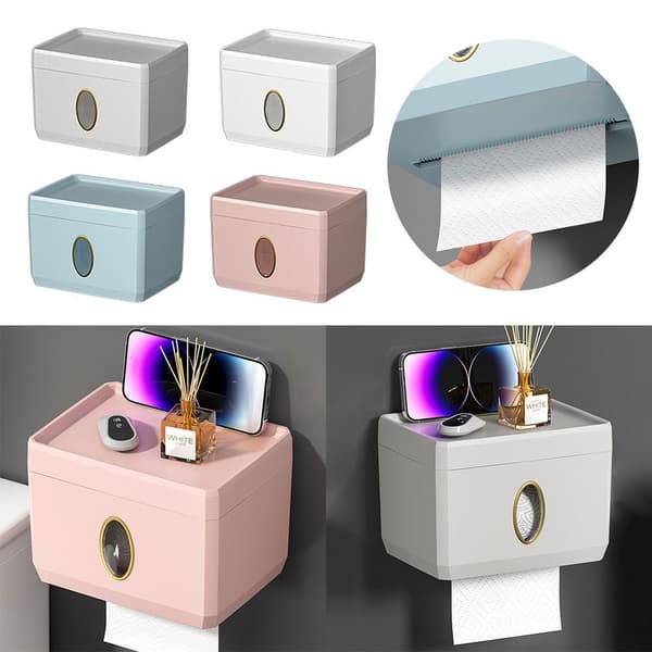Toalettpapirholder Tissue Box HVIT White