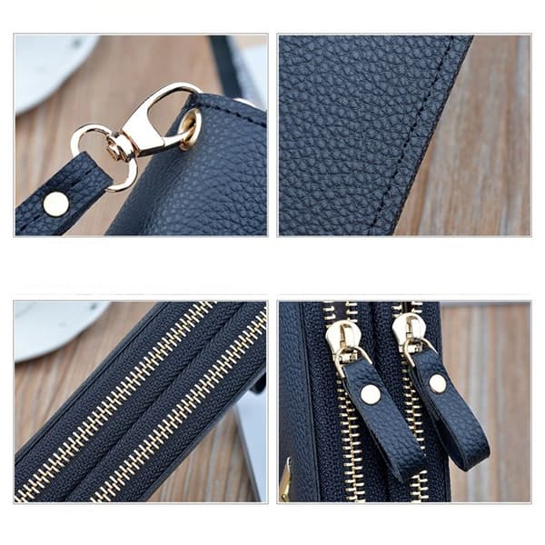 Fick Plånbok Telefon Clutch GRÅ grey