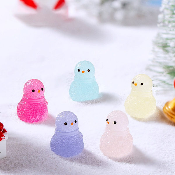 Snow King Dekoration Snowman Ornament LJUSGULT light yellow