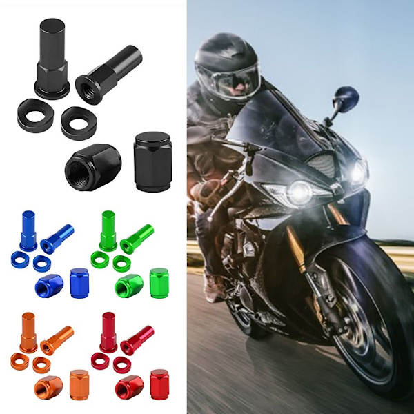 Moottoripyörän cap Motocross vanteen lukkomutterit MUSTA black