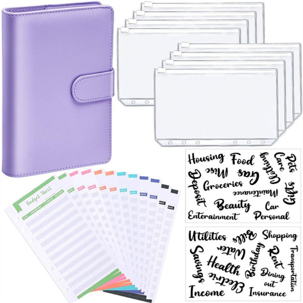 A6 Budget Perm Notebook Planner LILLA Purple