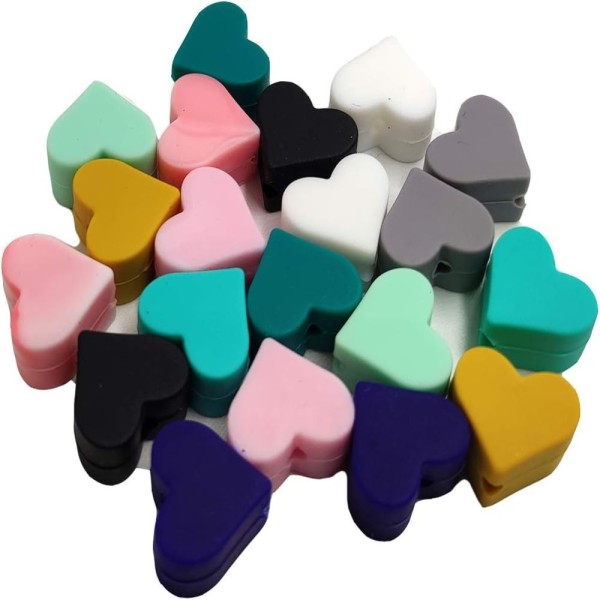 Hjerteform Perle Candy Color Beads Farverig Perle