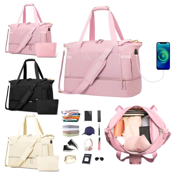 Weekendtaske Rejsetaske PINK pink