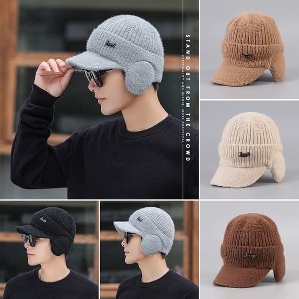 Beanies Hatte Strikket Hue GRÅ grey