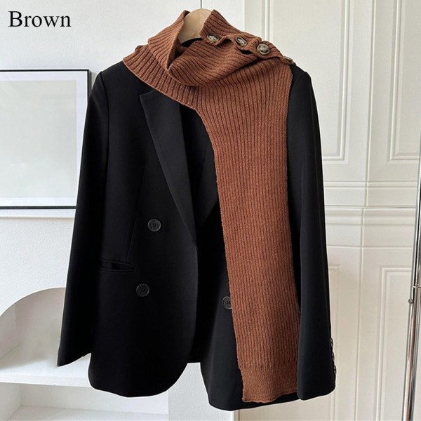 Sjal Fake Collar BRUN brown