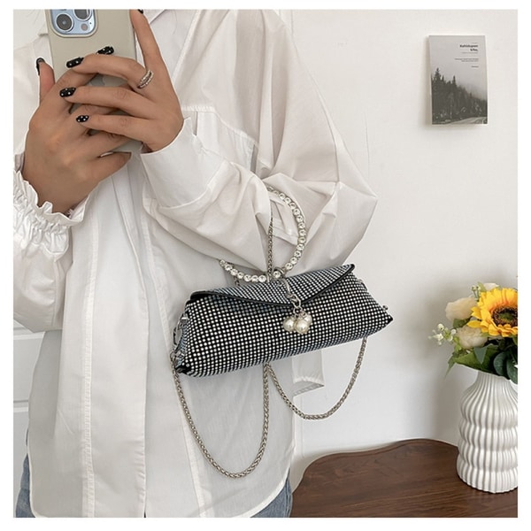Clutch Taske Kæde Metal Ring Taske MULTICOLOR Multicolor