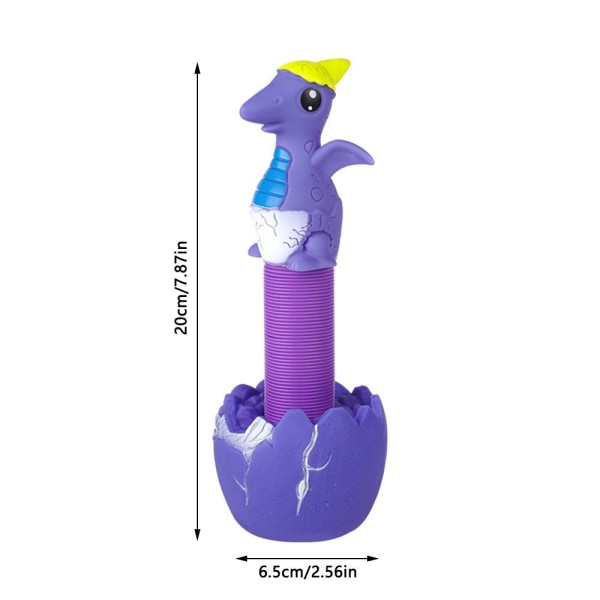 Dinosaur Pop Tubes Dyre Sucker Legetøj LILLA purple