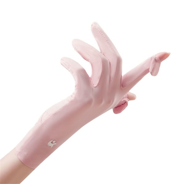 Ice Silk Gloves Anti-UV hansker ROSA pink