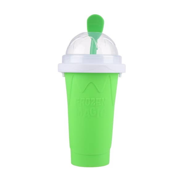 1 stk Frozen Magic Squeeze Cup Slush Maker Kop grøn