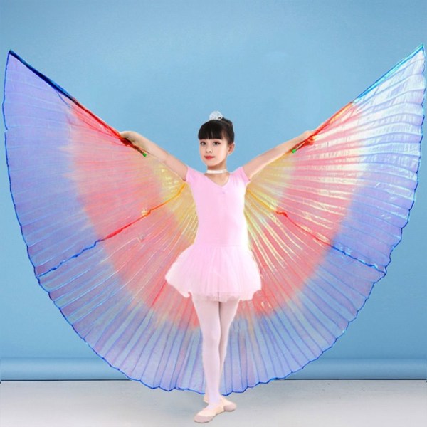 Belly Dance Wings Isis Wings RAINBOW OPEN OPEN Rainbow Open-Open
