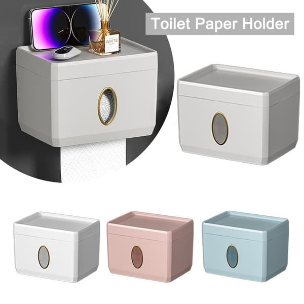 Toalettpapirholder Tissue Box HVIT White