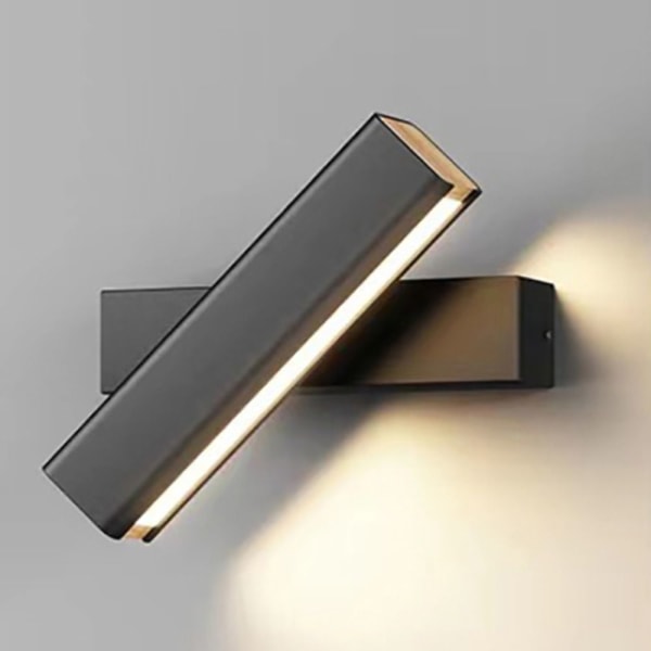 LED Væglampe Træ SORT KOLD HVID KOLD HVID black cold white-cold white