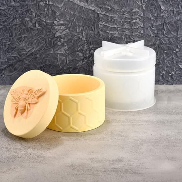 Bee Jar Mold Oppbevaringsboks Mold Gips Mold