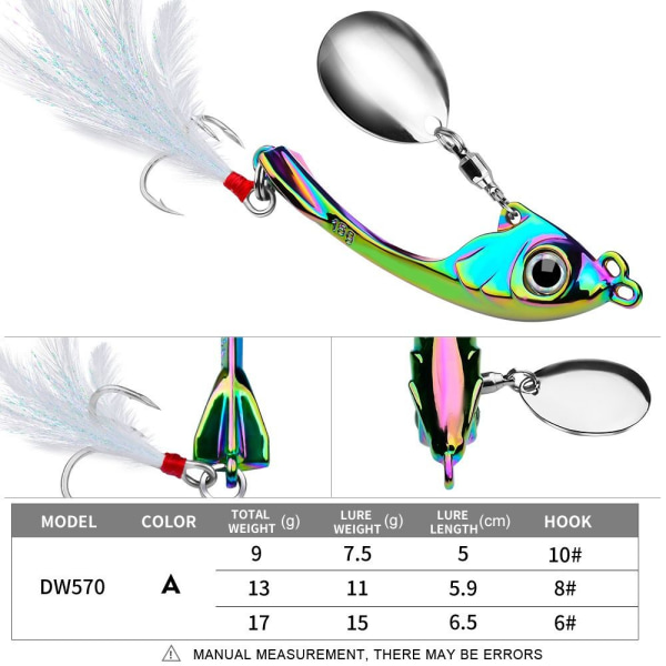 2stk Fiskelokk Bionic Agn A-13G A-13G A-13g