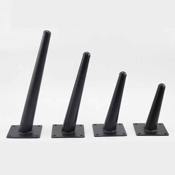 Møbelben Avsmalnende føtter SVART 10CM Black 10cm
