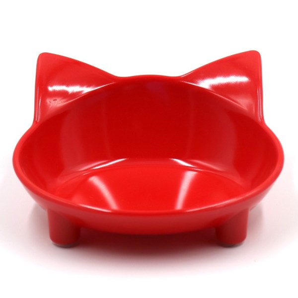 Kattskålar Husdjursmatare RÖD red