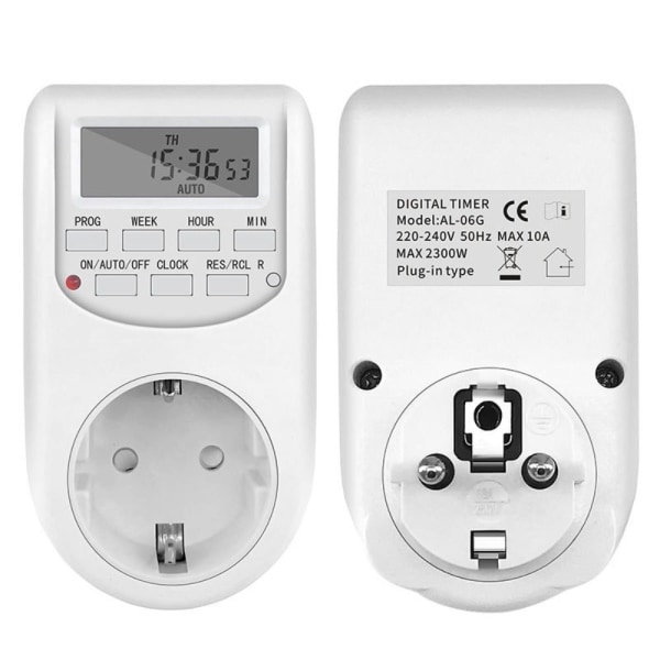 EU Plug Timer Switch ohjelmoitava EU Plug