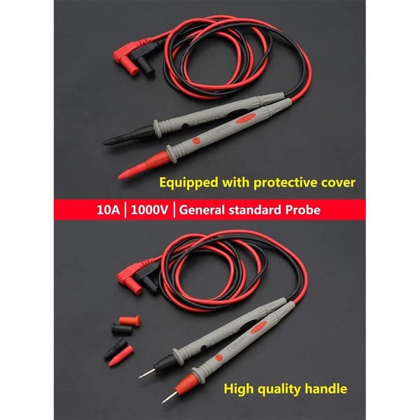 2 stk Multimeter testledninger Bananplugg Multi Meter Tester Probe