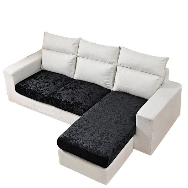 Stretch-pudebetræk til sofasæder HVID 2 White 2 Seaters-2 Seaters