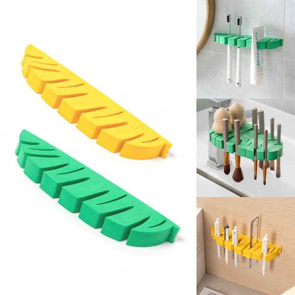 2st Förvaringsställ Svampbladformad GRÖN 2ST 2ST green 2Pcs-2Pcs