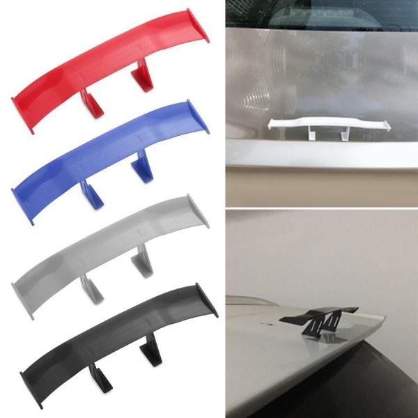 3stk Mini Spoiler Bil Haledekoration SORT black