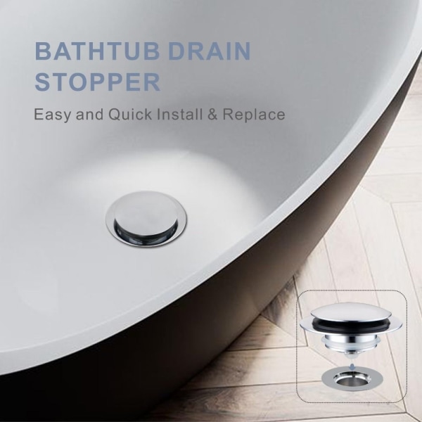 Dain-stopper for badekar Pop Up-avløpsstopper for badekar