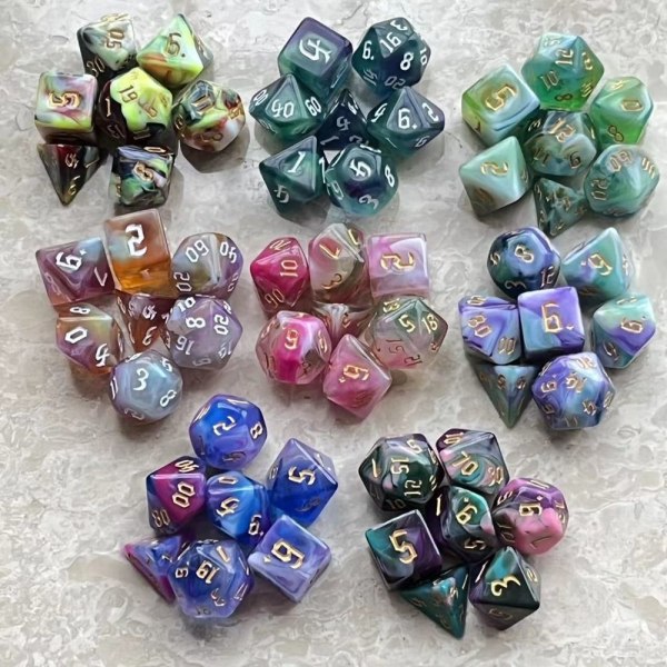 7kpl/ set Polyhedral Dice Dice Games 6 6 6