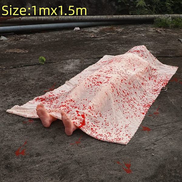 Fake Corpse Prop Haunted House Party Dekor Oppblåsbart Corpse