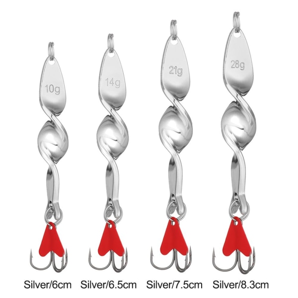 Fiskedragbeten SILVER 14G 6,5CM 14G 6,5CM silver 14g 6.5cm-14g 6.5cm