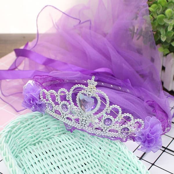 Glødende Rhinestone Hodeplagg Crystal Pearl Hodeplagg HVIT White