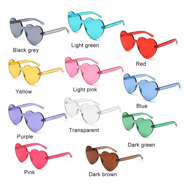 Hjerte Solbriller Clear Eyeglasses Solbriller PINK Pink