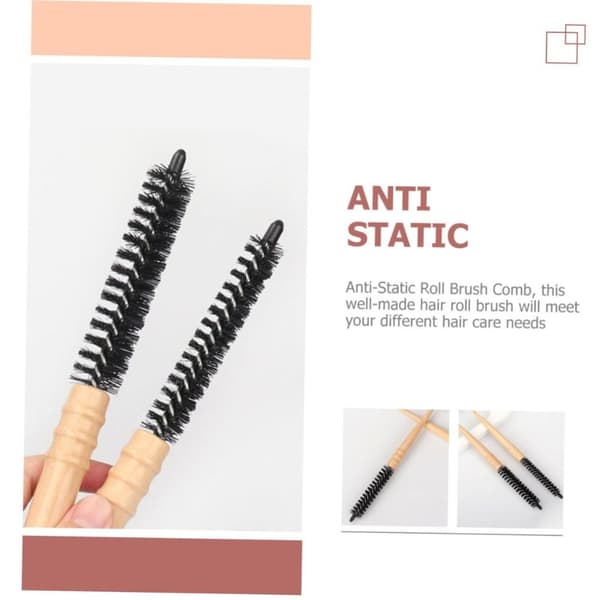 2PC Frisør Small Roller Comb Styling Roll Hårbørste STOR Large