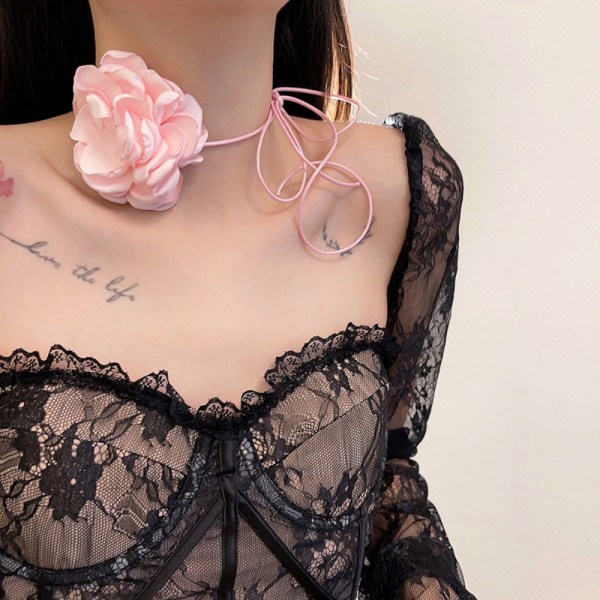 Choker Halskjede Kjede Halskjede ROSA pink