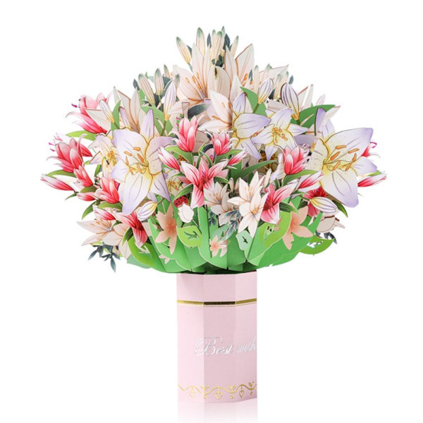 3D Pop-up bukett Papper Blommor SOLBLOMMA SOLBLOMMA Sunflower