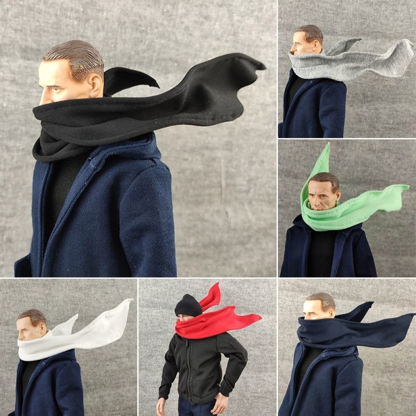 Manlig soldat Scarf Halssjal SVART Black
