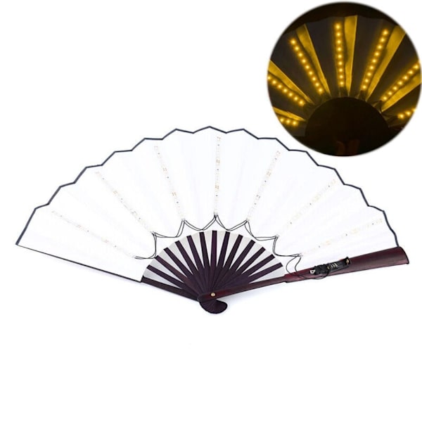Luminous Folding Fan Led Play Fans GUL yellow
