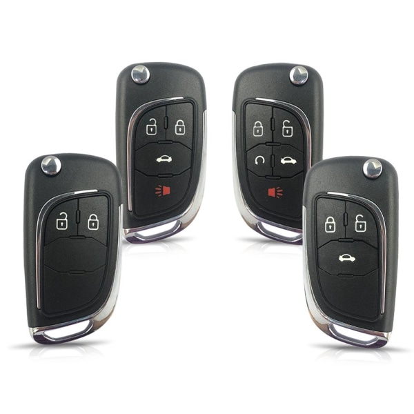 Fjernbetjeningsnøgleskal Bilnøglekasse 3 KNAPPER 3 KNAPPER 3 Buttons