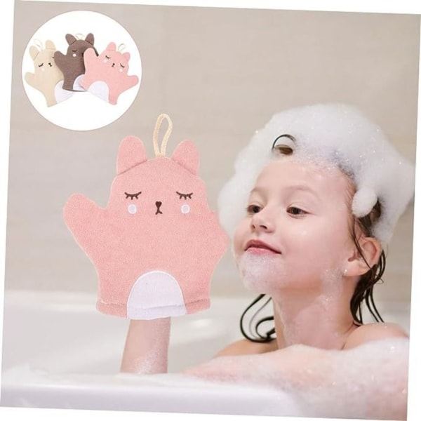 Baby Bath Gloves Kylpypyyhe Hankaushanskat PINK Pink